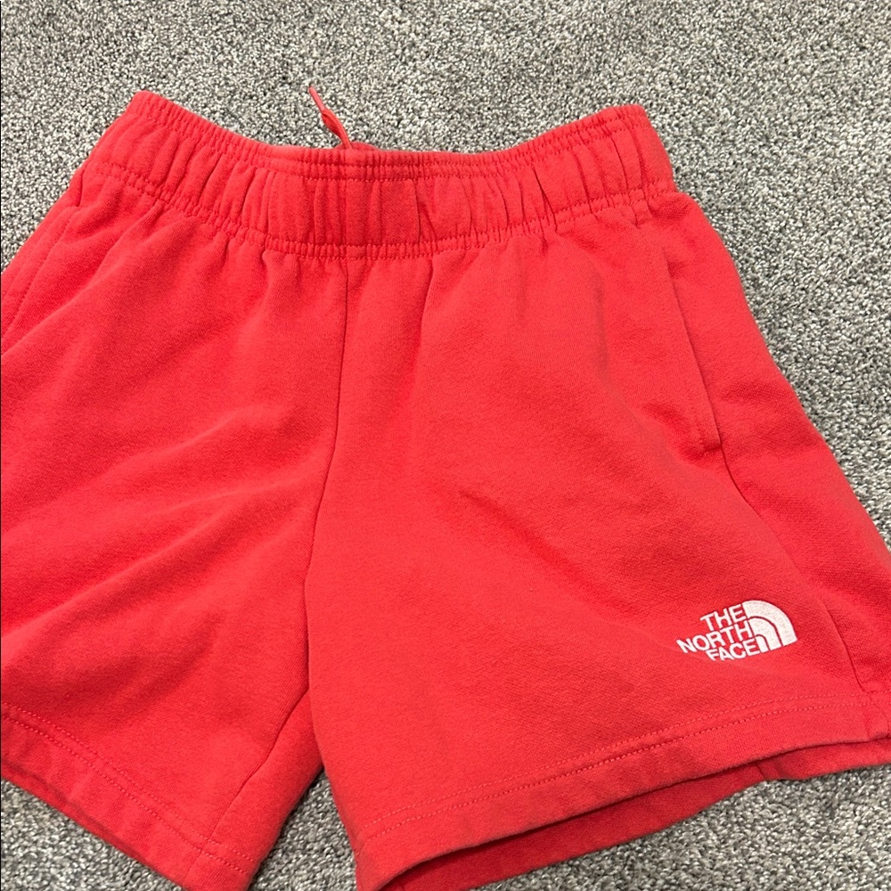 The North Face Vibrant Red Fleece Shorts